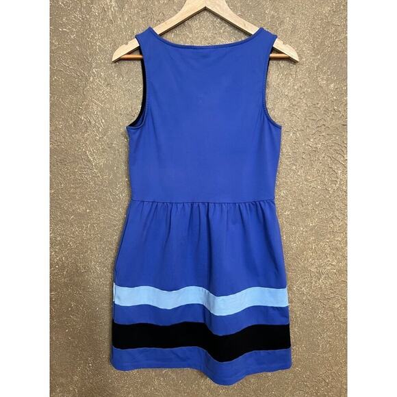 Cynthia Rowley Blue Dress Stripe Accent with Pockets Size M - Picture 2 of 7